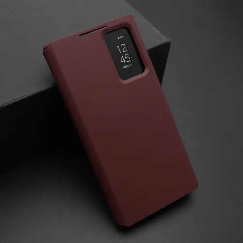 Futrola - maska BI FOLD Smart Window za Samsung S928 Galaxy S24 Ultra 5G bordo (MS).