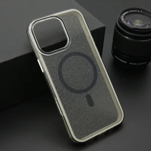 Futrola - maska CRYSTAL MagSafe za iPhone 16 Pro Max (6.9) crna (MS).