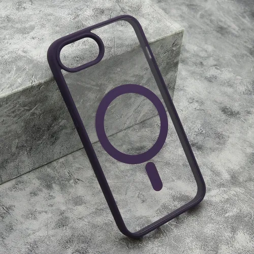 Futrola - maska BORDER MagSafe za iPhone 16E (6.1) ljubicasta (MS).