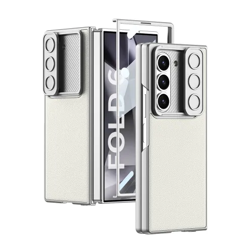 Futrola - maska CAMERA SWIPE za Samsung Galaxy Z Fold 6 5G bela (GKK case) (MS).