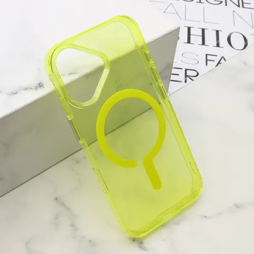 Futrola - maska ColorLoop MagSafe za iPhone 16 (6.1) zuta (MS).