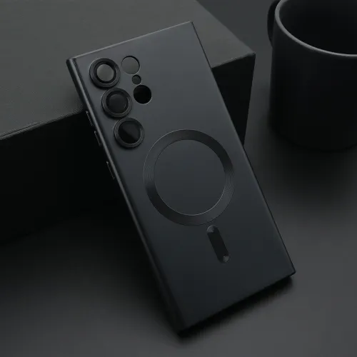 Futrola - maska ELEGANT MAGSAFE za Samsung S928 Galaxy S24 Ultra 5G crna (MS).