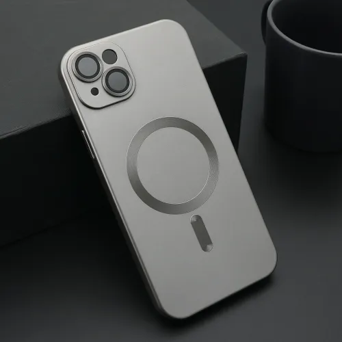 Futrola - maska ELEGANT MAGSAFE za iPhone 15 Plus (6.7) siva (MS).