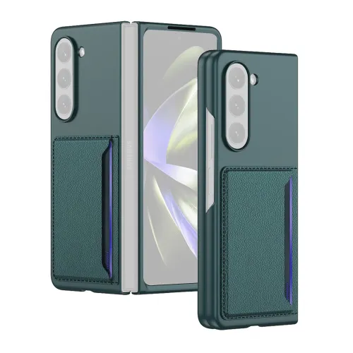 Futrola - maska ELEGANT CARD za Samsung F946 Galaxy Z Fold 5 5G zelena (GKK case) (MS).
