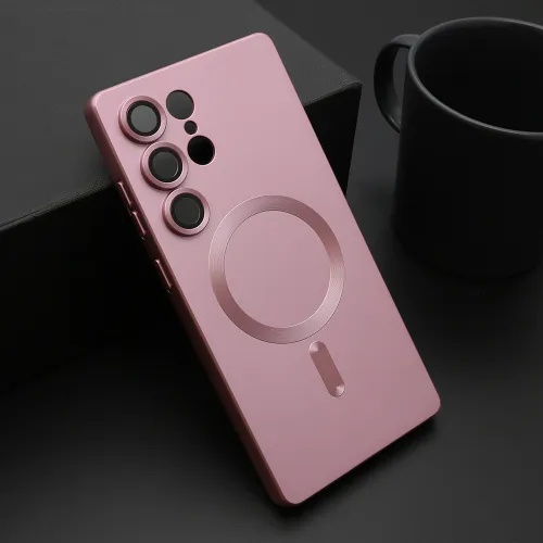 Futrola - maska ELEGANT MAGSAFE za Samsung S938 Galaxy S25 Ultra 5G roze (MS).