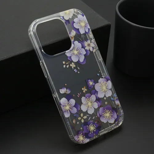 Futrola - maska FLOWER za iPhone 16 Pro (6.3) DZF7 (MS).