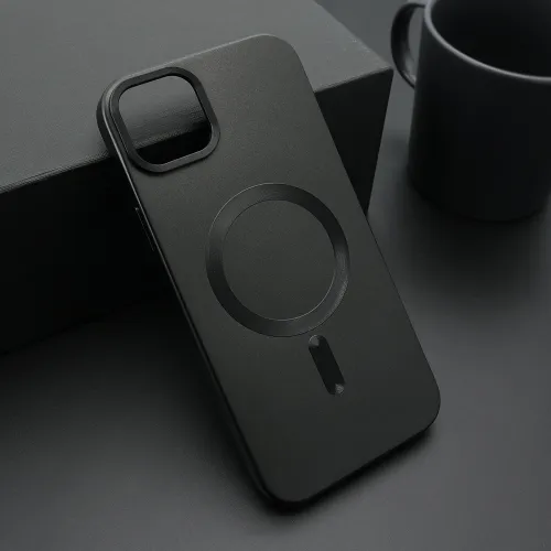 Futrola - maska ELEGANT MAGSAFE za iPhone 15 Plus (6.7) crna (MS).