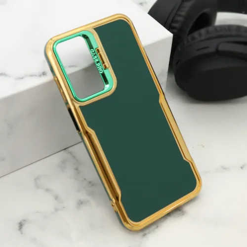 Futrola - maska GOLD LUXE za Samsung A256 Galaxy A25 5G zelena (MS).