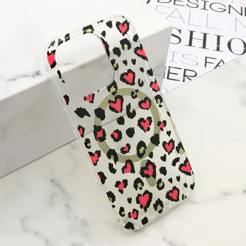 Futrola - maska LEOPARD MagSafe za iPhone 16 Pro (6.3) roze (MS).