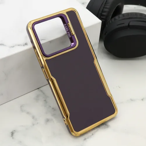 Futrola - maska GOLD LUXE za Xiaomi Redmi Note 13 4G ljubicasta (MS).