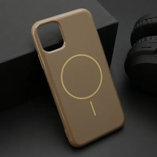 Futrola - maska JELLY MagSafe za iPhone 11 (6.1) tamno zlatna (MS).