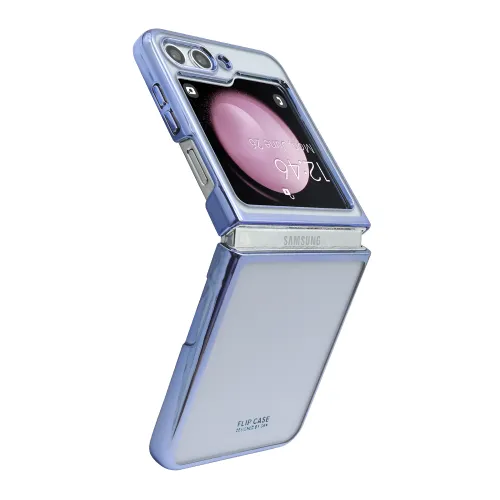 Futrola - maska LINES za Samsung F731B Galaxy Z FLIP 5 5G plava (GKK case) (MS).