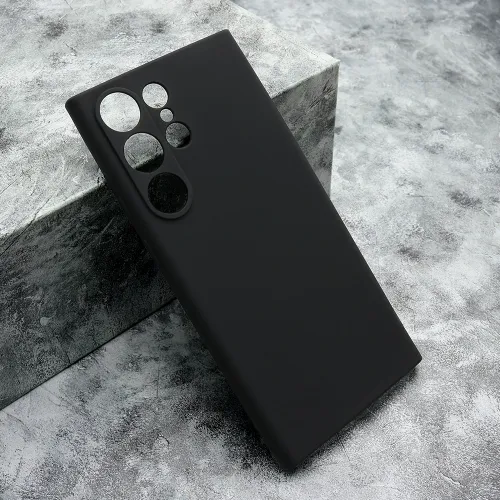 Futrola - maska GENTLE COLOR za Samsung Galaxy S23 Ultra crna (MS).