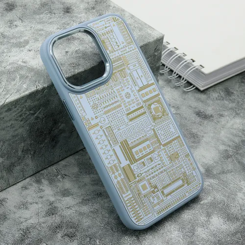 Futrola - maska MACHINERY za iPhone 14 Pro Max (6.1) plava (MS).