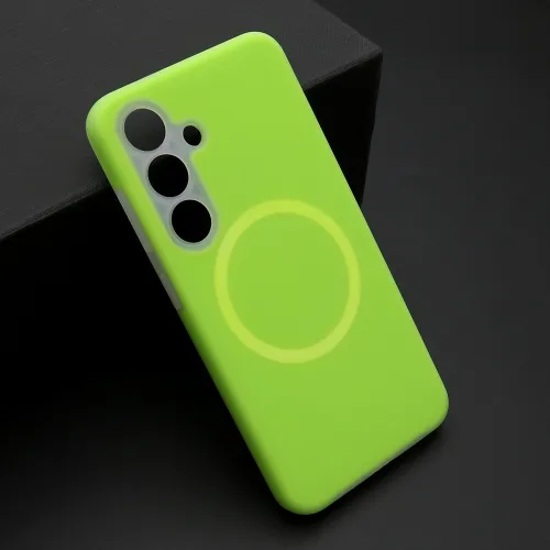 Futrola - maska PASTEL COLOR MagSafe za Samsung S931 Galaxy S25 5G zelena (MS).