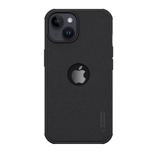Futrola - maska Nillkin Super Frost Pro za iPhone 15 (6.1) crna (logo cut) (MS).