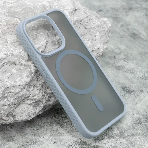 Futrola - maska RUGGED MagSafe za iPhone 15 Pro (6.1) svetlo plava (MS).