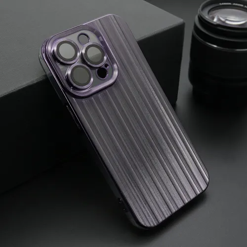 Futrola - maska SHINING LINE za iPhone 14 Pro (6.1) ljubicasta (MS).