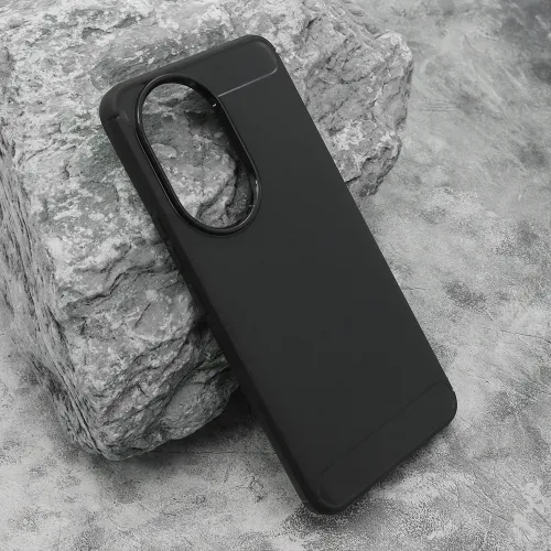 Silikonska futrola - maska BRUSHED za Huawei Honor 200 crna (MS).