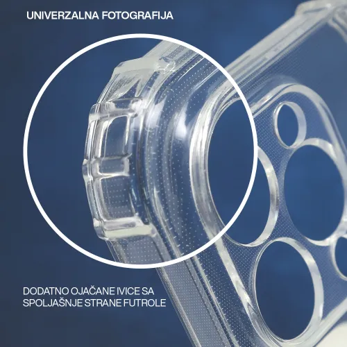 Silikonska futrola - maska CRASHPROOF za Samsung S911B Galaxy S23 providna (MS).