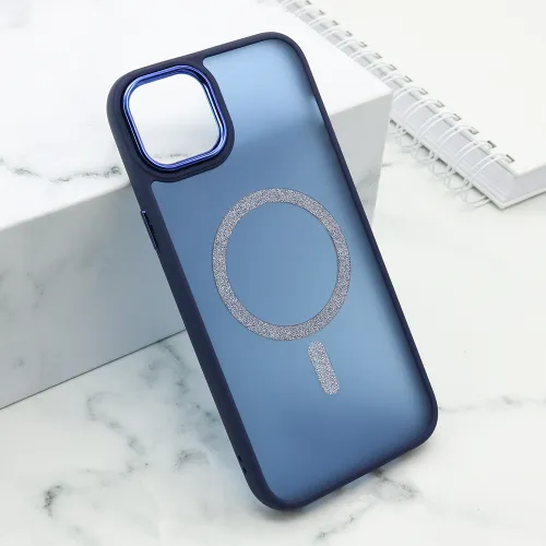 Futrola - maska SHINING MAGSAFE za iPhone 15 Plus (6.7) plava (MS).