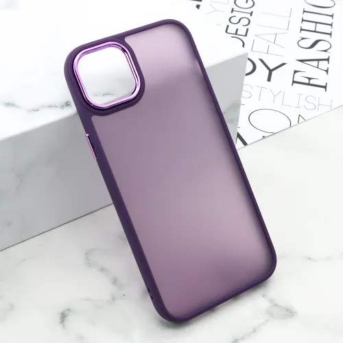 Futrola - maska SHINING CAMERA za iPhone 15 Plus (6.7) ljubicasta (MS).