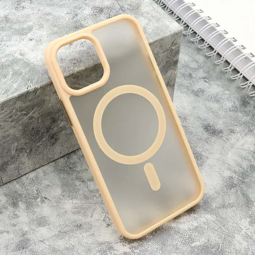 Futrola - maska SILKY MAGSAFE mat za iPhone 12/12 Pro (6.1) roze (MS).