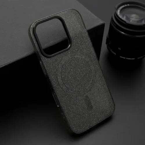 Futrola - maska SPARKLING MagSafe za iPhone 16 Pro (6.3) crna (MS).