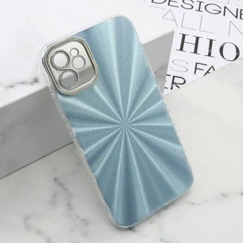 Futrola - maska SPARKLING SHINE za iPhone 12 (6.1) svetlo plava (MS).