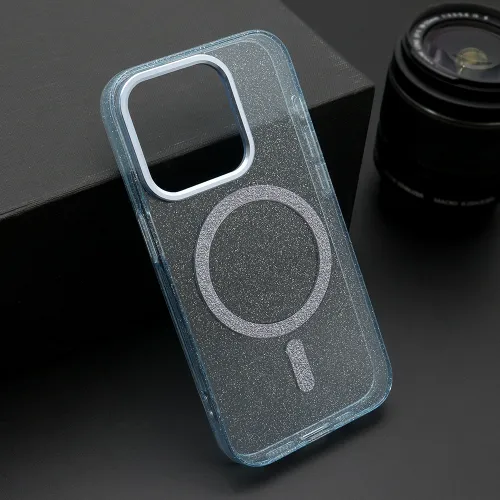 Futrola - maska SPARKLING MagSafe za iPhone 15 Pro (6.1) plava (MS).