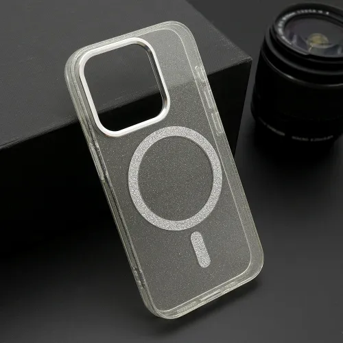 Futrola - maska SPARKLING MagSafe za iPhone 15 Pro (6.1) providna (MS).