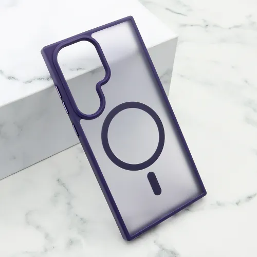 Futrola - maska SILKY MAGSAFE mat za Samsung S928 Galaxy S24 Ultra 5G ljubicasta (MS).