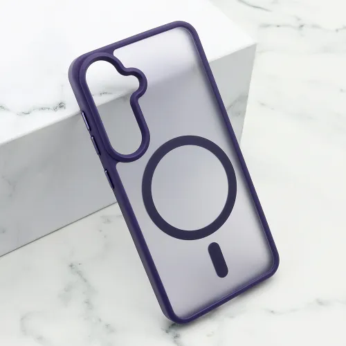 Futrola - maska SILKY MAGSAFE mat za Samsung S921 Galaxy S24 5G ljubicasta (MS).