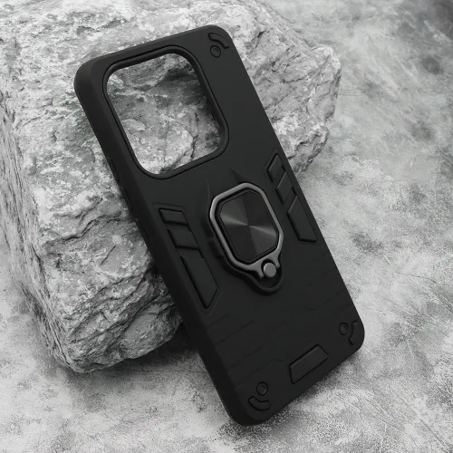 Futrola - maska Square ring za Xiaomi Redmi Note 14 4G crna (MS).