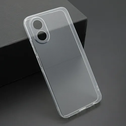 Futrola - maska ultra tanki PROTECT silikon za OPPO A38 providna (bela) (MS).