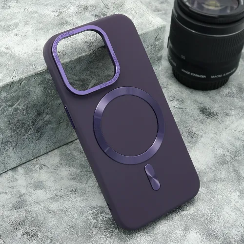 Futrola - maska TRUE COLOR MAGSAFE za iPhone 15 Pro (6.1) ljubicasta (MS).