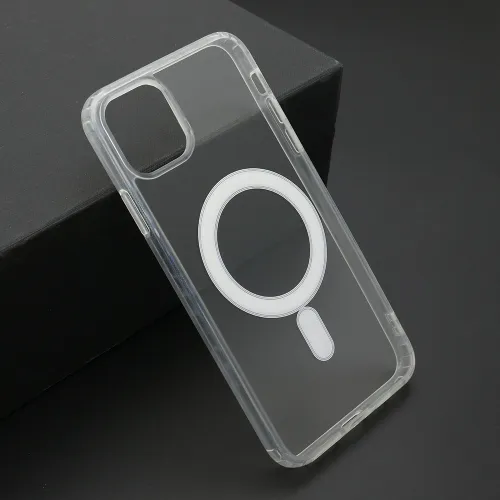 Futrola - maska STANDARD MagSafe za iPhone 11 Pro Max (6.5) providna (bela) (MS).