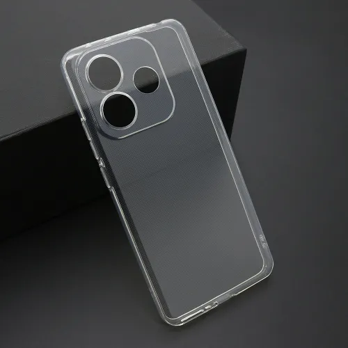 Futrola - maska ultra tanki PROTECT silikon za Xiaomi Redmi Note 14 5G providna (bela) (MS).