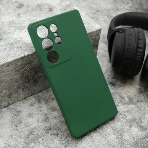 Futrola - maska VELVET TOUCH za Samsung S938 Galaxy S25 Ultra 5G tamno zelena (MS).