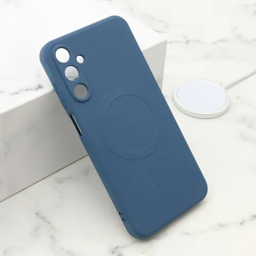 Futrola - maska VELVET TOUCH MagSafe za Samsung A156 Galaxy A15 5G plava (MS).