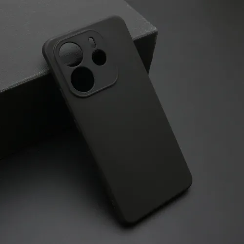 Futrola - maska ultra tanki KOLOR za Xiaomi Redmi Note 14 4G (Global) crna (MS).
