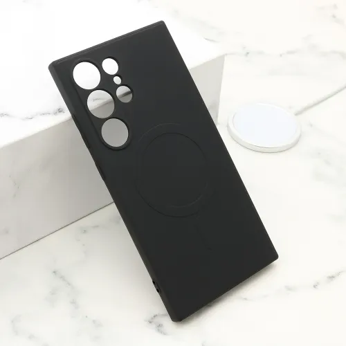 Futrola - maska VELVET TOUCH MagSafe za Samsung S928 Galaxy S24 Ultra 5G crna (MS).