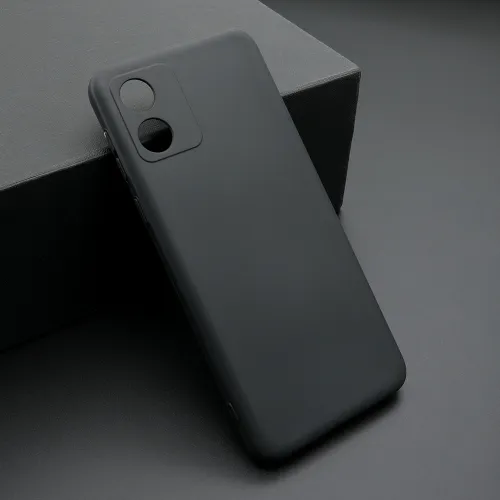 Futrola - maska ultra tanki KOLOR za Motorola Moto E13 crna (MS).