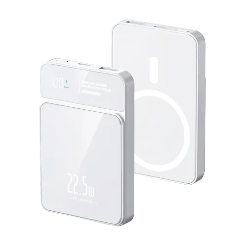 Power Bank prenosiva baterija MagSafe M50 15W PD 20W+22.5W Fast 5000mAh beli (MS).