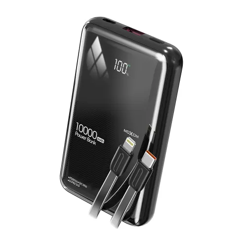 Power Bank prenosiva baterija Moxom MX-PB153 super fast PD20W QC18W SCP22.5W 10000mAh 3A crni (MS).