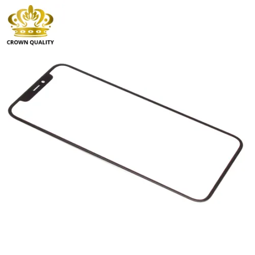 Staklo touchscreen-a za iPhone XS + OCA stiker (Crown Quality) black (MS).