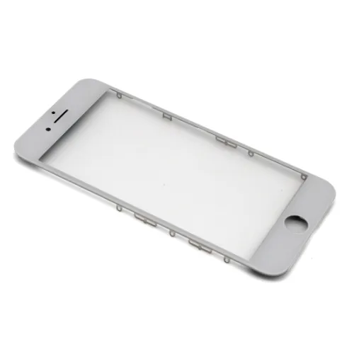 Staklo touchscreen-a za iPhone 7 + frame + OCA stiker (Crown Quality) white (MS).