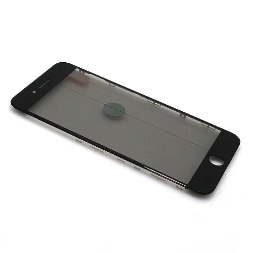 Staklo touchscreen-a za iPhone 8 Plus sa frejmom + oca I polaroid black Original (MS).