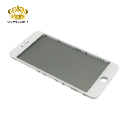 Staklo touchscreen-a za iPhone 7 Plus + frame + OCA stiker + polaroid Original (Crown Quality) white (MS).