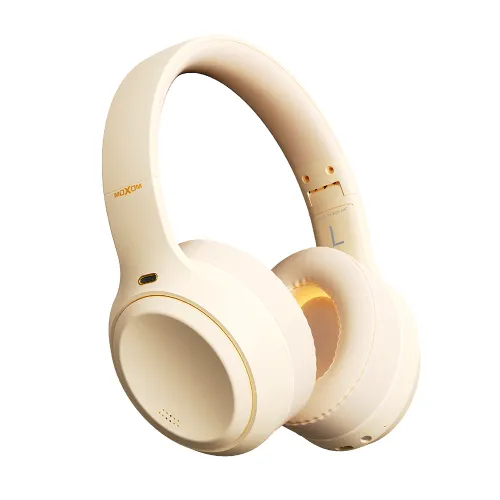 Bluetooth slusalice Moxom MX-WL91 ANC krem (MS).